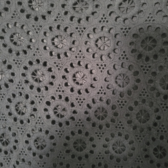 Zara Women's Black 3/4 Sleeve Crochet Bohemian Dress. Size M - Picture 5 of 8